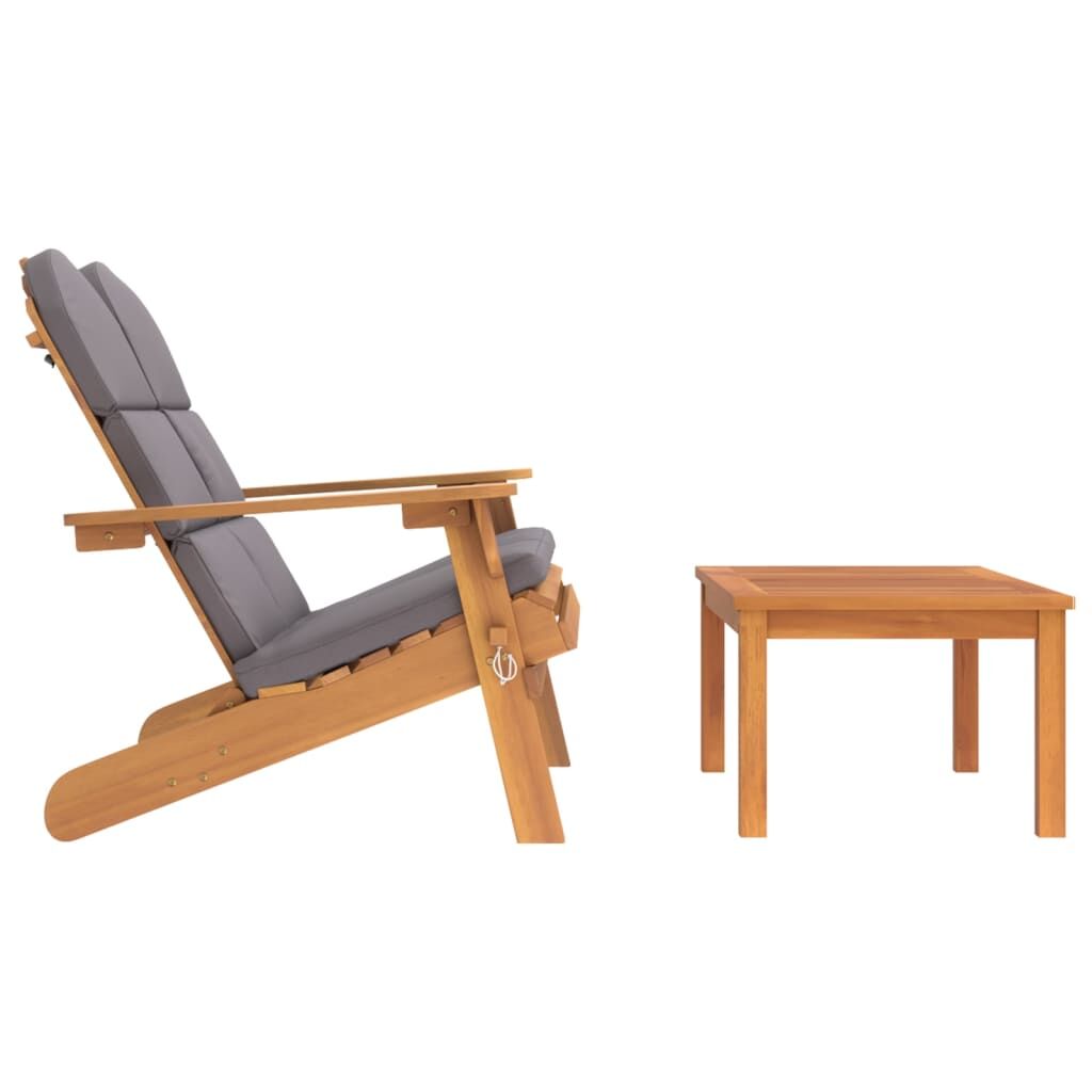 Vidaxl Juego De Muebles De Jardín Adirondack 2 Piezas Madera Acacia_3