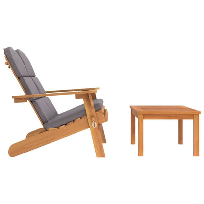 Vidaxl Juego De Muebles De Jardín Adirondack 2 Piezas Madera Acacia_3
