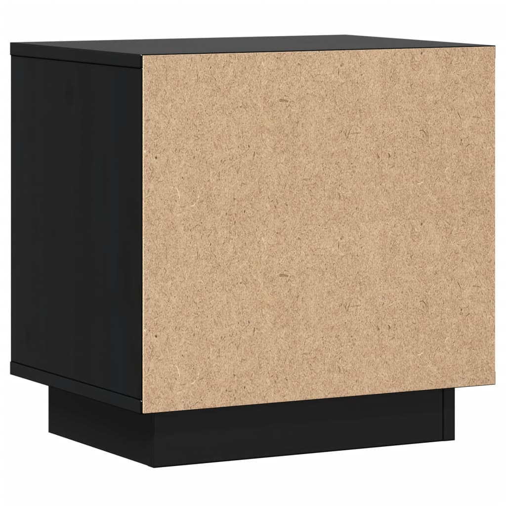 Mesitas De Noche 2 Uds Madera Maciza De Pino Negro 40x30x40 Cm_4