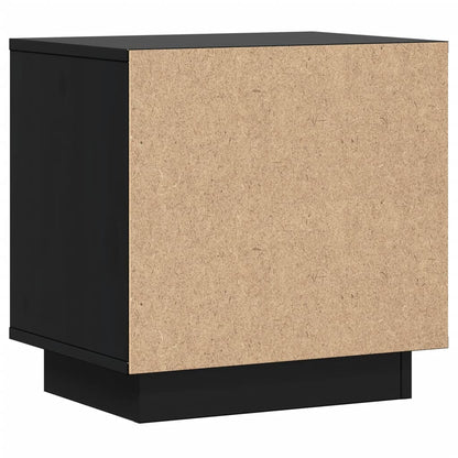 Mesitas De Noche 2 Uds Madera Maciza De Pino Negro 40x30x40 Cm_4