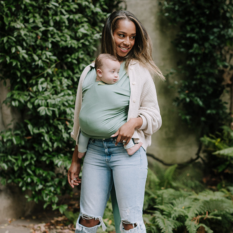Fular Elástico Portabebé, Boba Wrap Sage Green_1