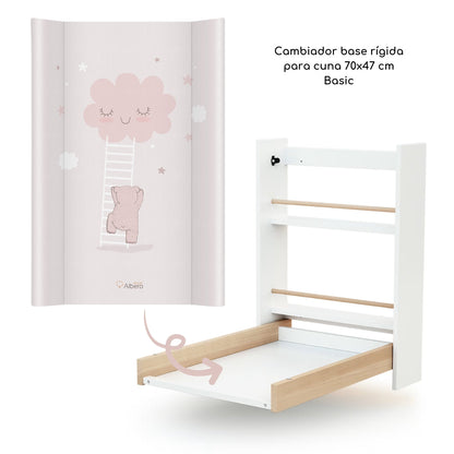 Cambiador Base Rígida Para Cuna 70x47 Zoo Friends