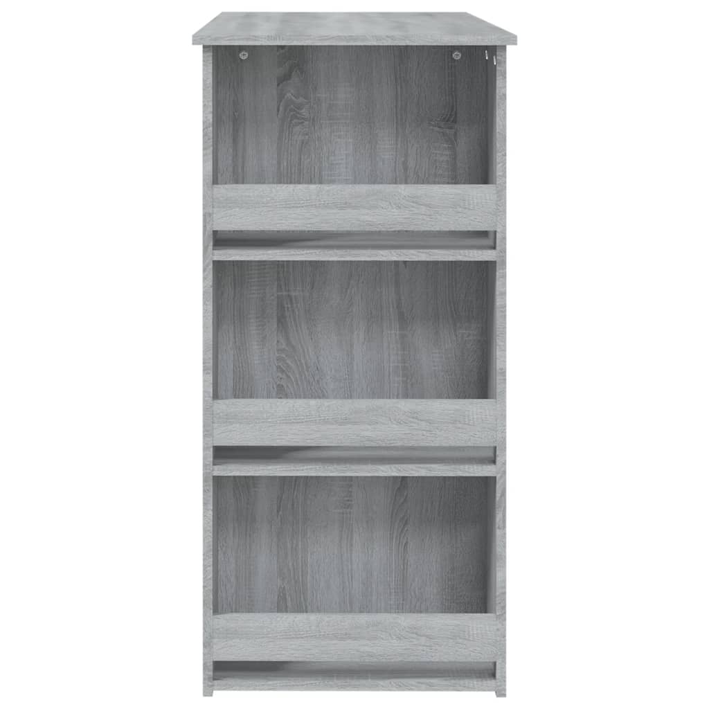 Mesa Alta Con Estante Gris Sonoma 102x50x103,5 Cm_4