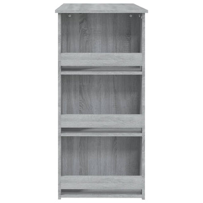 Mesa Alta Con Estante Gris Sonoma 102x50x103,5 Cm_4
