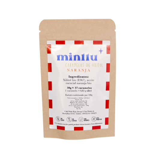 Caramelos 100% De Xilitol Naranja 30g_0