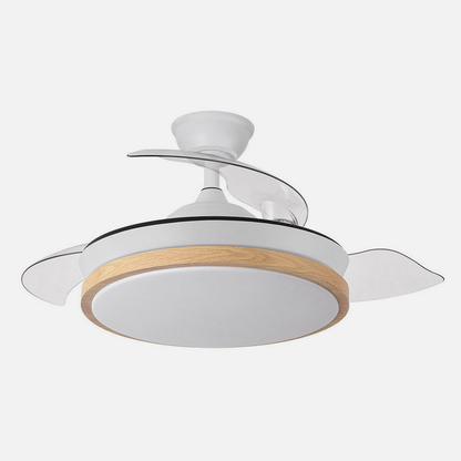 Ventilador Dc Evros Blanc/hay 72w 6120lm 91d 3aspas Desplegables 3000-4000-6000k Remoto, Temporizador, Memoria_2