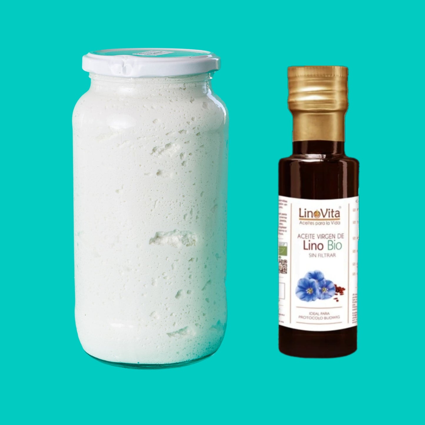 Pack Saludable: Requesón Ecológico Cabra + Aceite De Lino_0