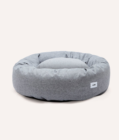 Cafide Cama Donut Para Perro Con Tejido De Chenilla Gris. Modelo Nuba. Talla S (60x60x15 Cm)_2