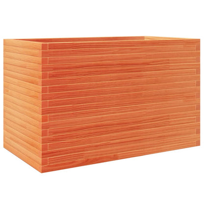 Jardinera Madera Maciza De Pino Marrón Cera 110x60x68,5 Cm_0