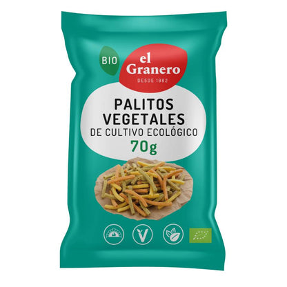 Chips Palitos vegetales BIO El Granero 70 g