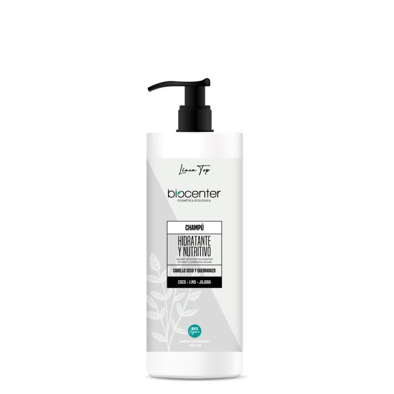 Champú BIO hidratante nutritivo Coco Lino Jojoba línea top 500 ml