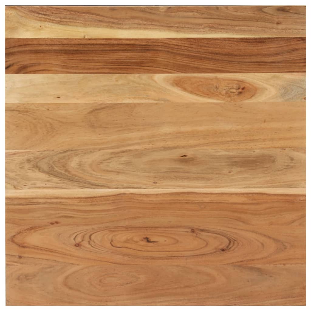 Mesa De Centro De Madera Maciza De Acacia 68x68x35 Cm_3
