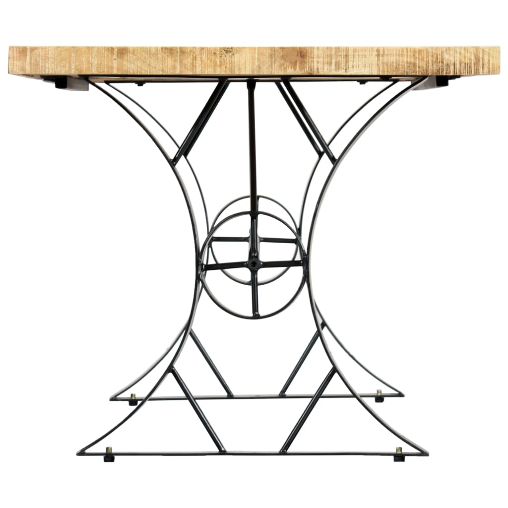 Mesa De Comedor De Madera Maciza De Mango 180x90x76 Cm_1