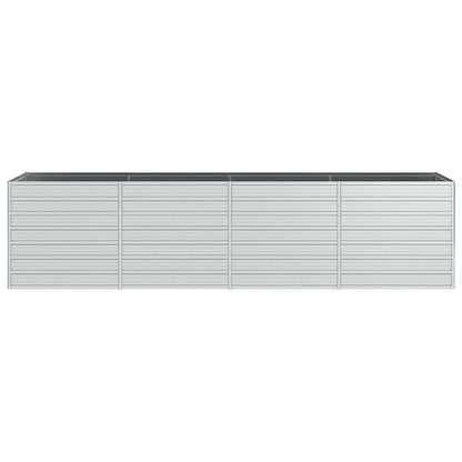 Arriate De Acero Galvanizado Plateado 320x80x77 Cm_3