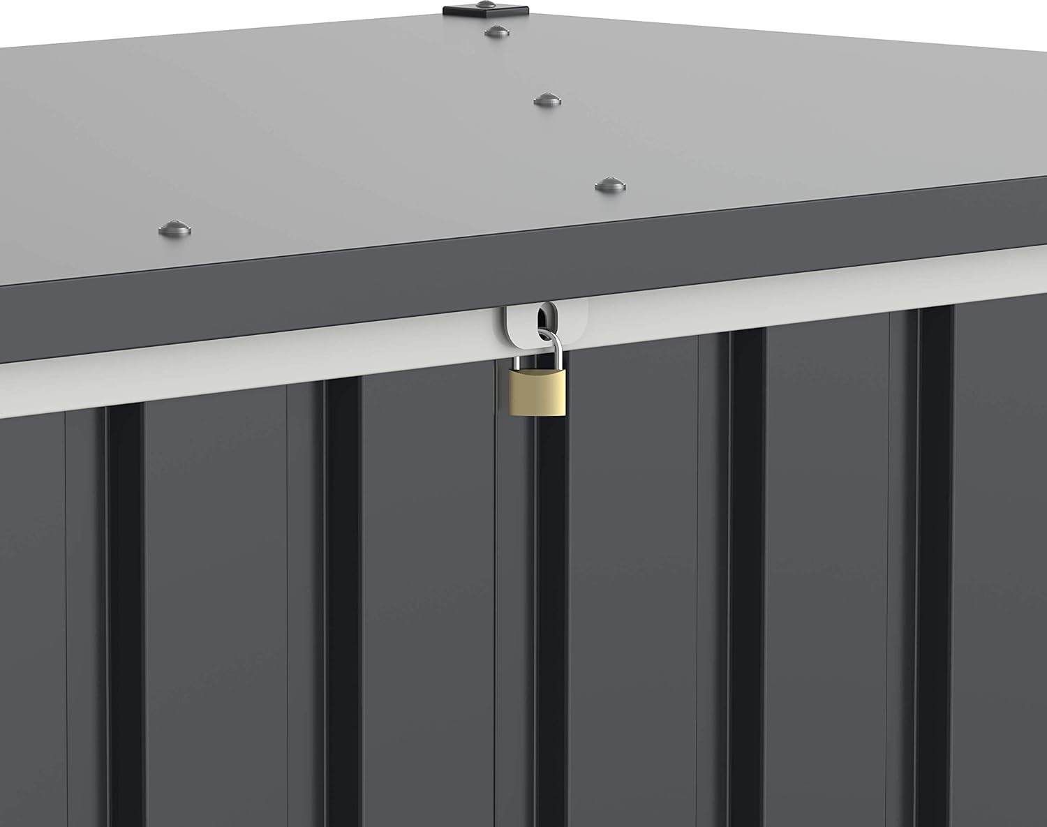 Duramax - Arcón Baúl - Apolo 585 L - Metal - Color Gris Antracita -  -_5