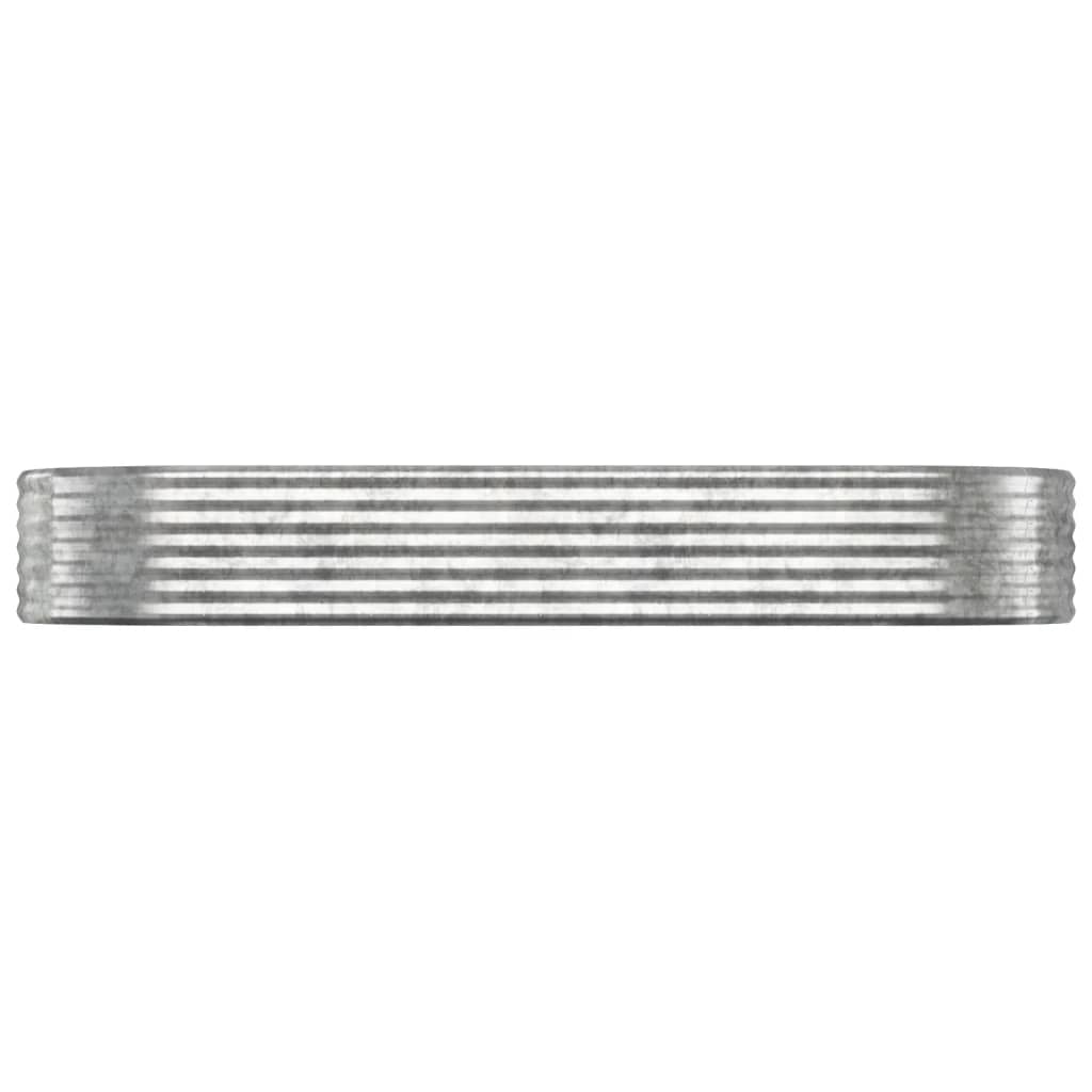 Jardinera Arriate Acero Galvanizado Plata 249x100x36 Cm_2