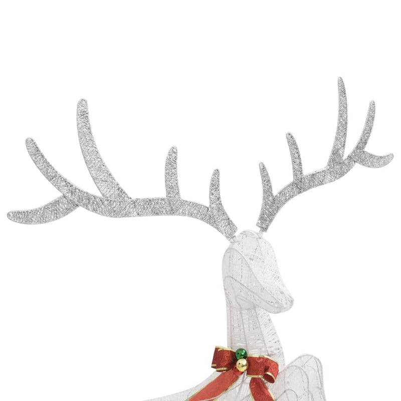 Vidaxl Reno Decorativo De Navidad Blanco 120 Leds Blanco Frío_5
