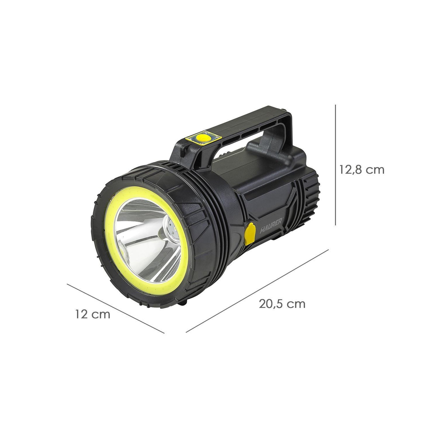 Linterna Led De Mano Multifunción Con Asa, Bateria Litio Recargable (4.000 Mah) 400 Lumenes. 2 Modos De Iluminación_1