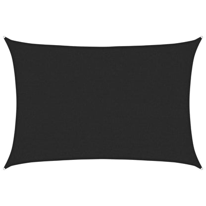 Vidaxl Toldo De Vela Hdpe Negro 160 G/m² 2,5x4 M_0