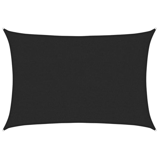 Vidaxl Toldo De Vela Hdpe Negro 160 G/m² 2,5x4 M_0