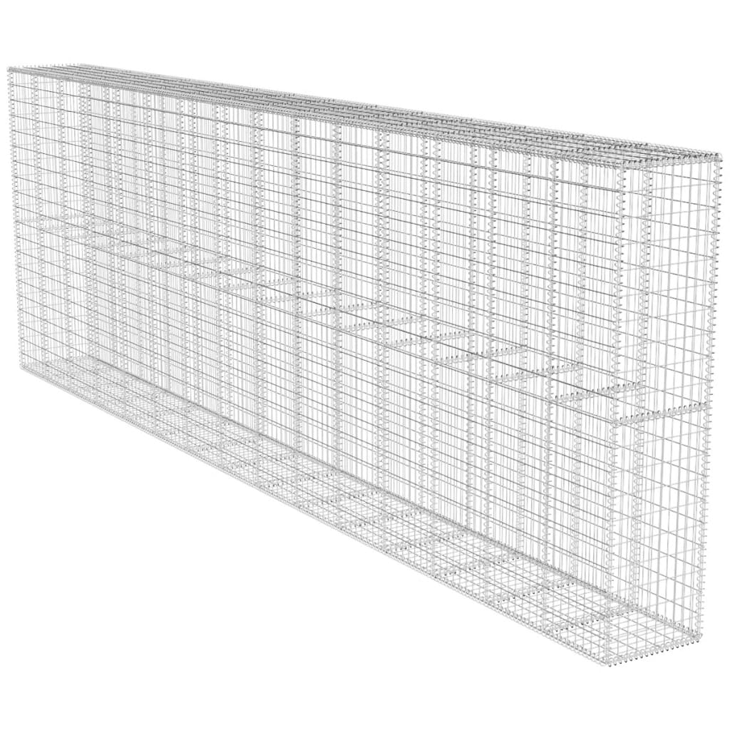 Muro De Gaviones Con Cubierta Acero Galvanizado 600x50x200 Cm / Vetonek_2