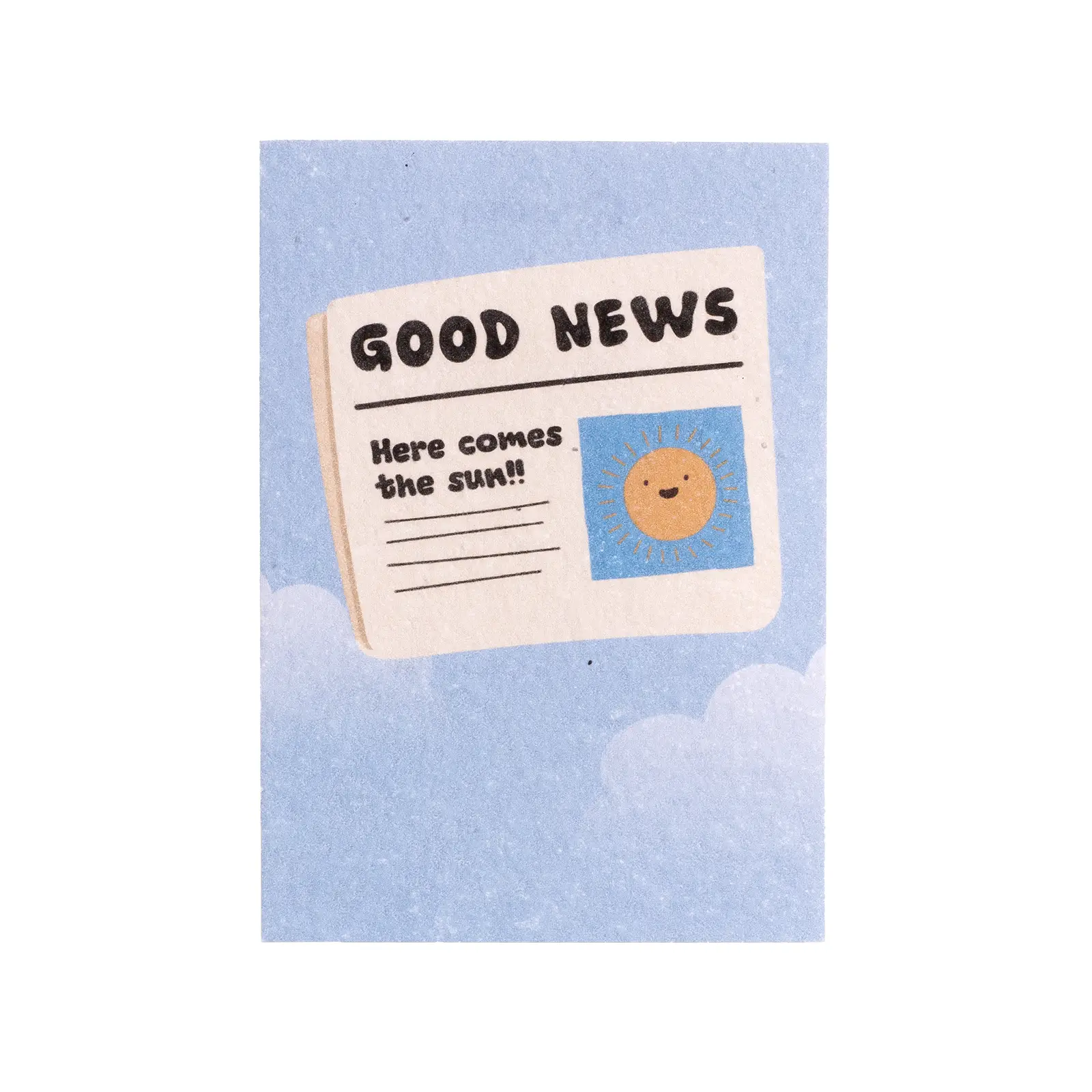 Postal Plantable Good News Semillas de Flores | Papel de Algodón Reciclado | Regalo Original - Resetea_0