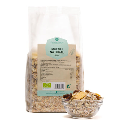 Pack 2x Muesli natural con pasas ECO Planeta Huerto 500 g