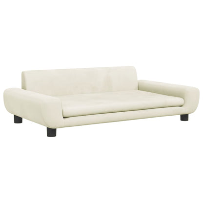 Cama Para Perros De Terciopelo Crema 100x54x33 Cm / Vetonek_3