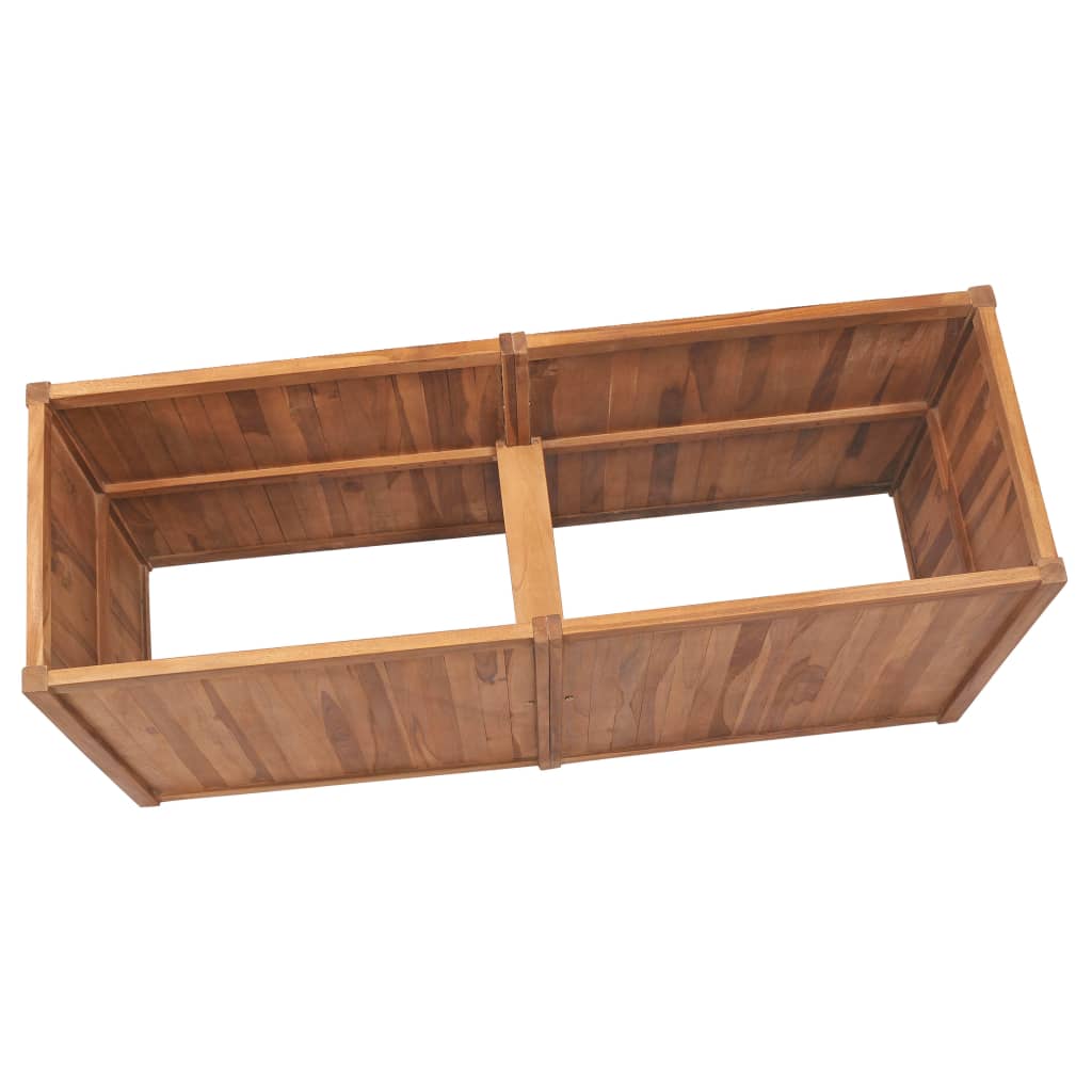 Arriate De Madera Maciza De Teca 150x50x70 Cm_3