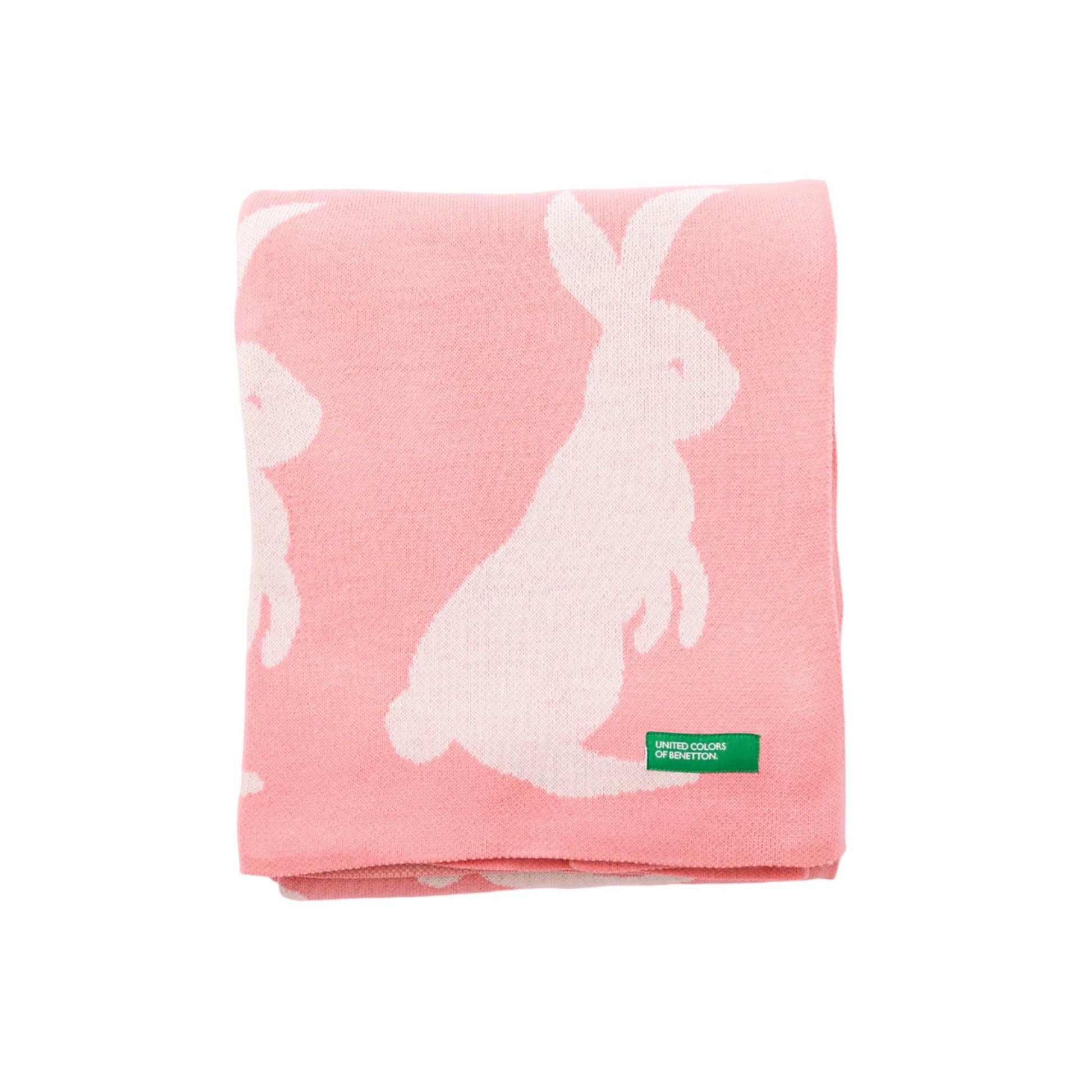 Manta 100% Acrilico 1000gr Conejo Rosa Benetton