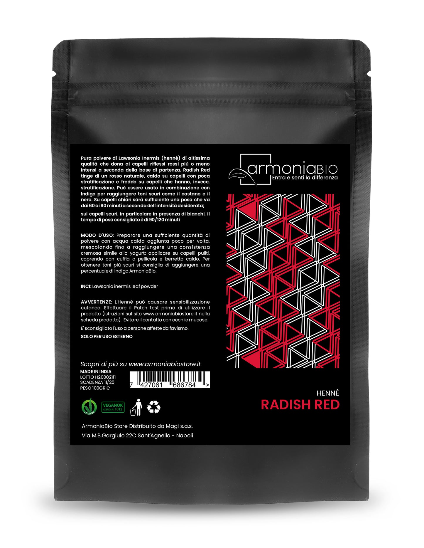 Henna Rojo Radish Red Armoniabio 100g_1