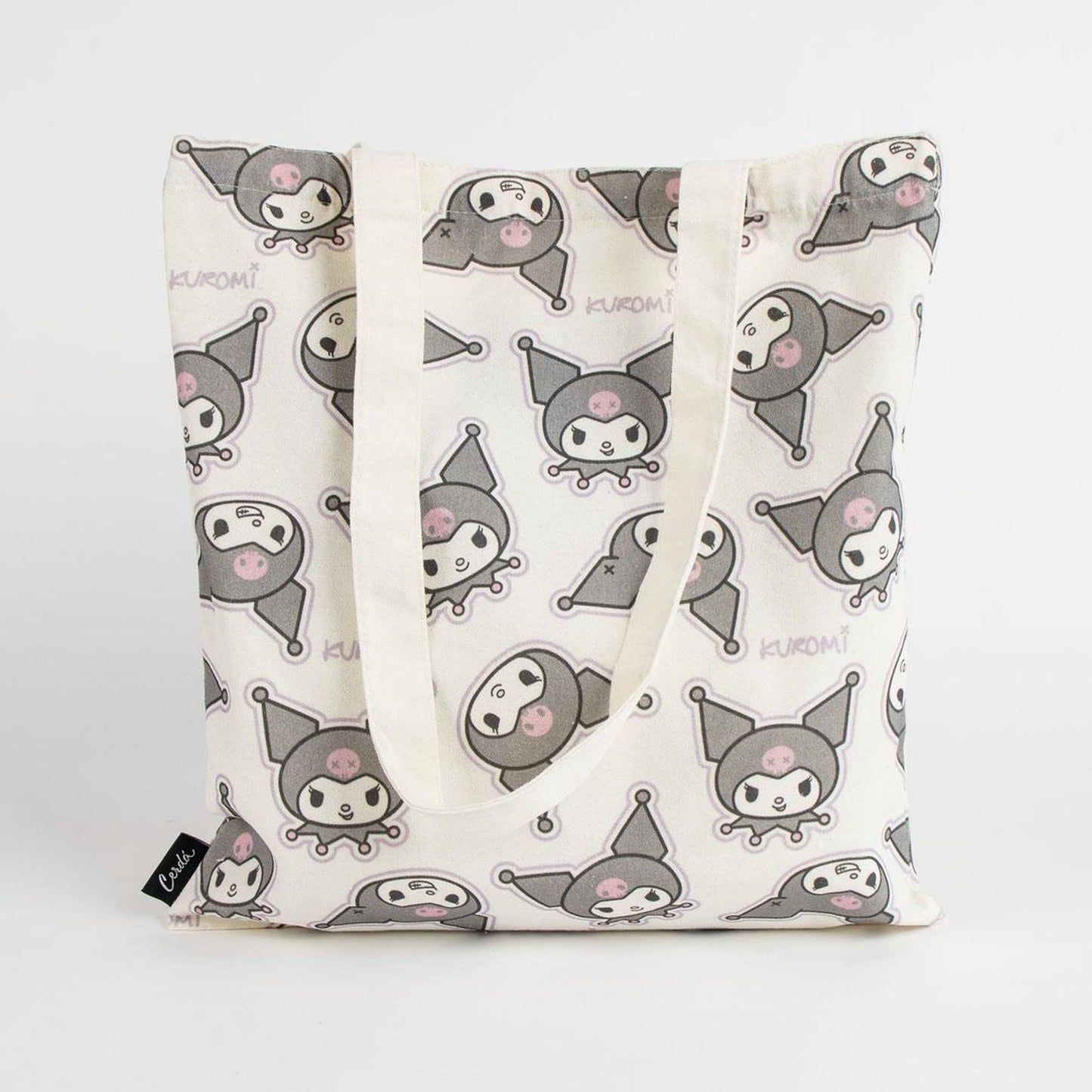 Bolsa Shopping Hello Kitty Kuromi, Unisex Adulto, Blanco Y Negro_1