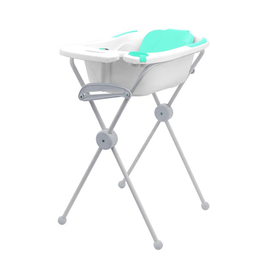 Cubeta Bañera Anatómica azul con soporte Olmitos