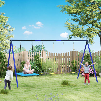 Aiyaplay Columpios Para Niños Con 3 Columpios 365x180x184 Cm Multicolor_1