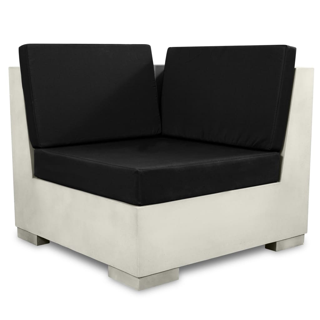 Vidaxl Set De Muebles De Jardín 6 Piezas Y Cojines Hormigón Gris_3