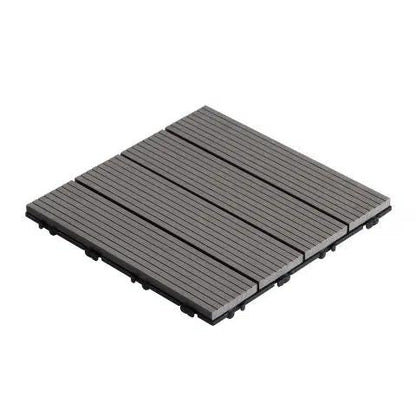 Pack 11 Baldosas de composite Durafloor 30×30 Dioco Gris 1m2