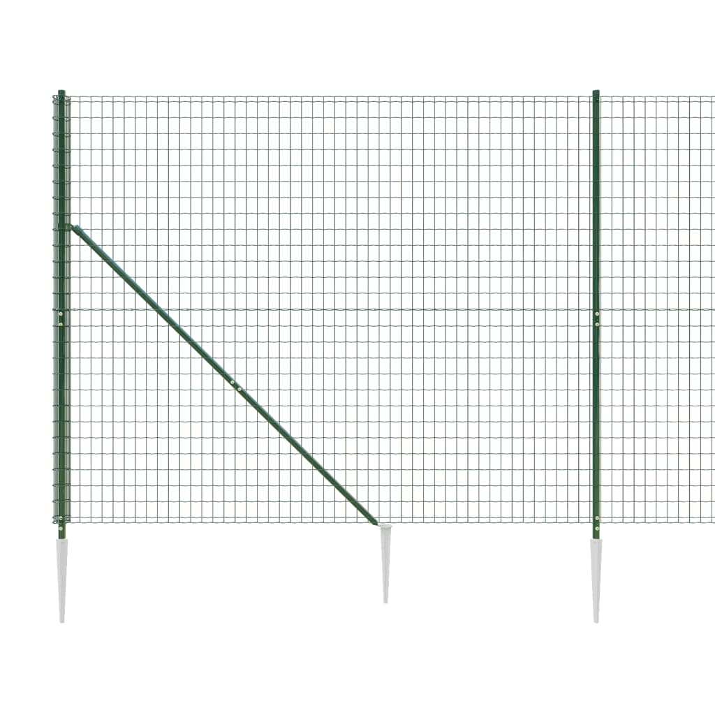 Cerca De Alambre Con Pinchos De Anclaje Verde 2,2x10 M / Vetonek_2