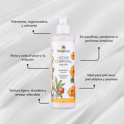 Leche Corporal Hidratante Bio | Piel Seca, Sensible, Picores 250ml_1