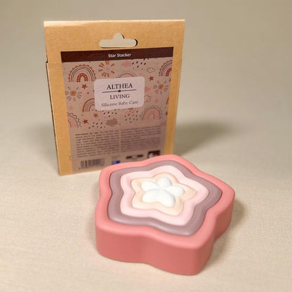 Estrella Apilable Sensorial Para Bebé De Silicona Orgánica Althea Living Multicolor_3