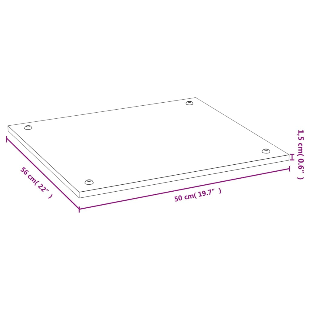 Vidaxl Cubierta De Cocina Bambú 50x56x1,5 Cm_3