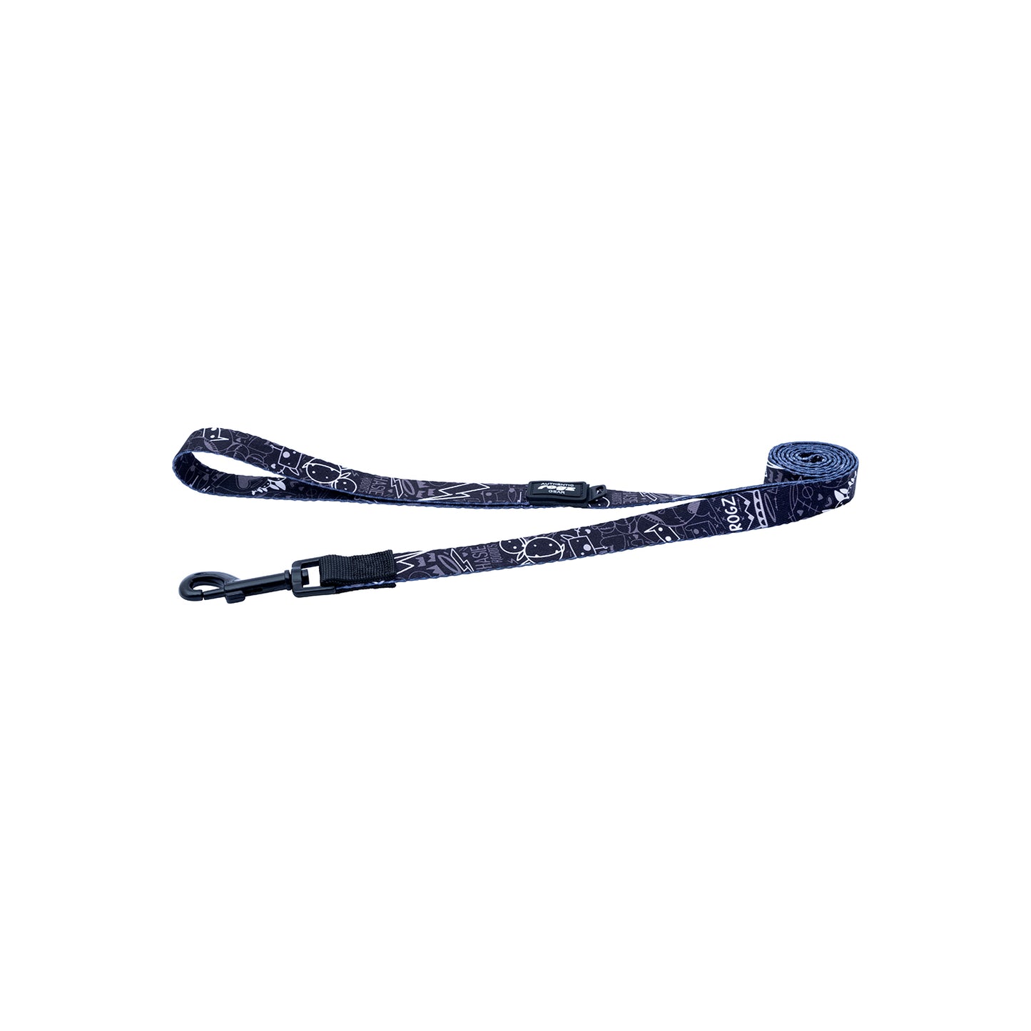 Correa Para Perro, Modelo Fusion De Rogz, Estampado Graffiti Negro. Talla S (8-14kg)_2