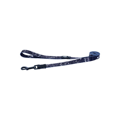 Correa Para Perro, Modelo Fusion De Rogz, Estampado Graffiti Negro. Talla M (12-22kg)_2