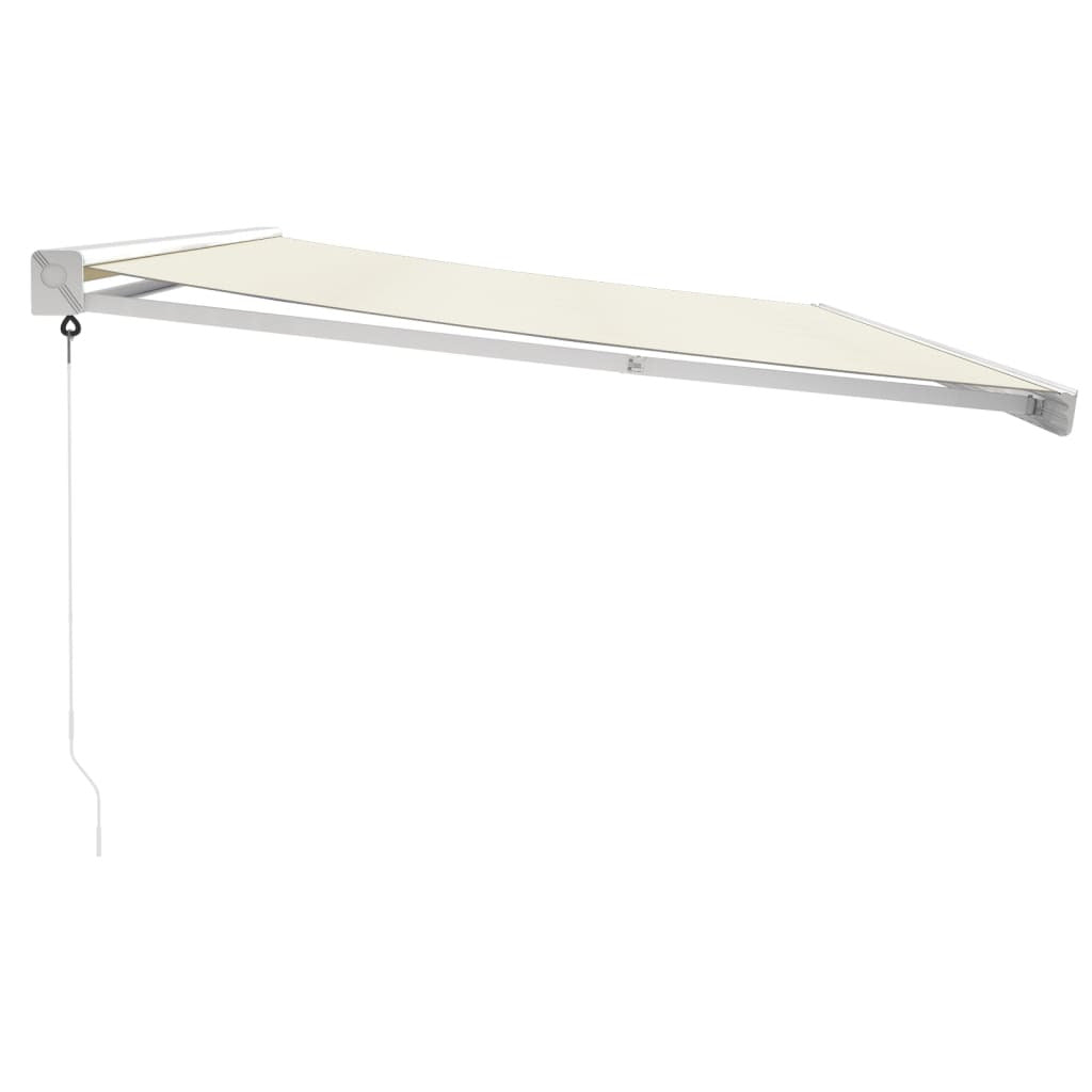 Vidaxl Toldo Retráctil Aluminio Y Tela Color Crema 5x3 M_3