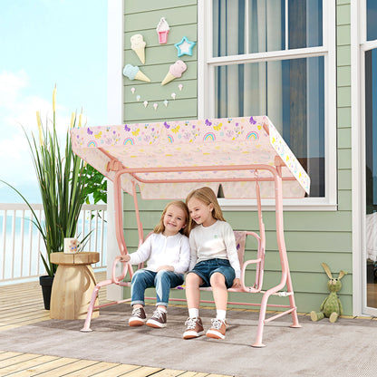 Aiyaplay Columpio De Jardín Exterior Para Niños De +3 Años 112x75x120 Cm Rosa_1