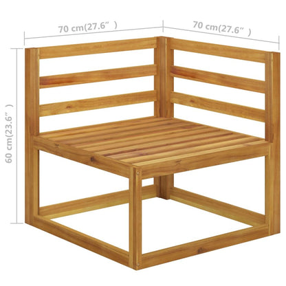 Vidaxl Juego Muebles De Jardín Y Cojines 6 Piezas Madera Maciza Acacia_2