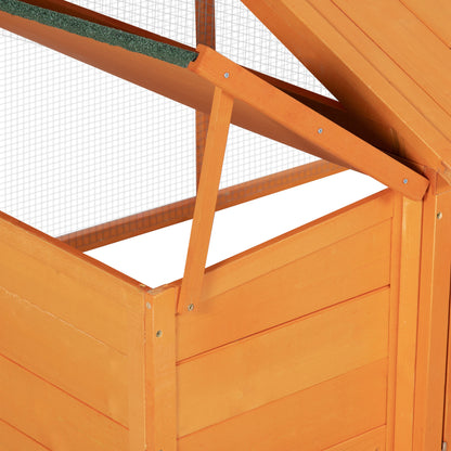 Pawhut Gallinero De Madera De 2 Pisos Para 4-8 Gallinas 240x112,5x76 Cm Natural_3