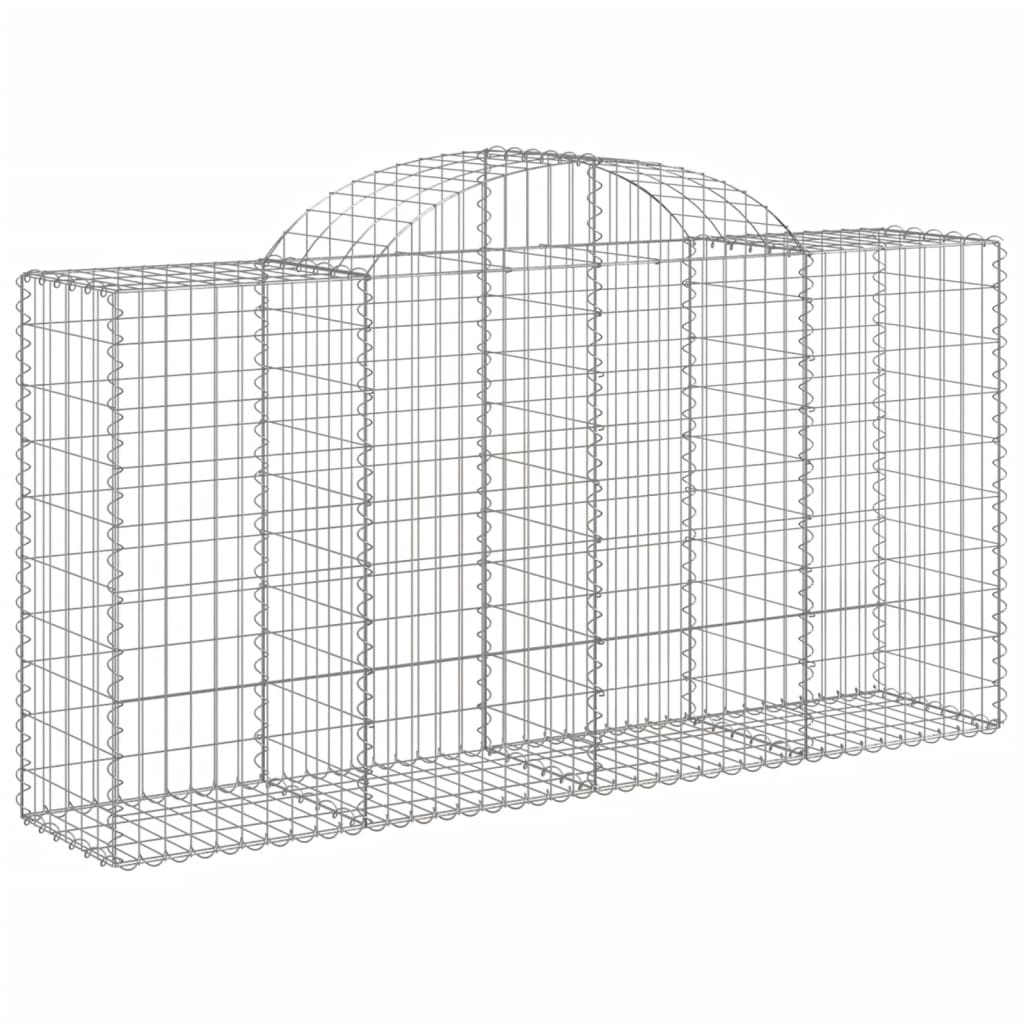 Cestas De Gaviones 3 Uds Forma De Arco Hierro 200x50x100/120cm_2