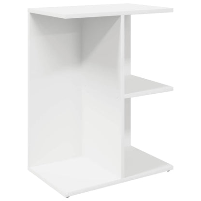 Mesitas De Noche 2 Uds Madera De Ingeniería Blanco 46,5x29x61cm_2