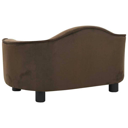 Vidaxl Sofá Para Perros Felpa Marrón 67x47x36 Cm_4