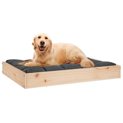 Cama Para Perros Madera Maciza De Pino 71,5x49x9 Cm / Vetonek_4